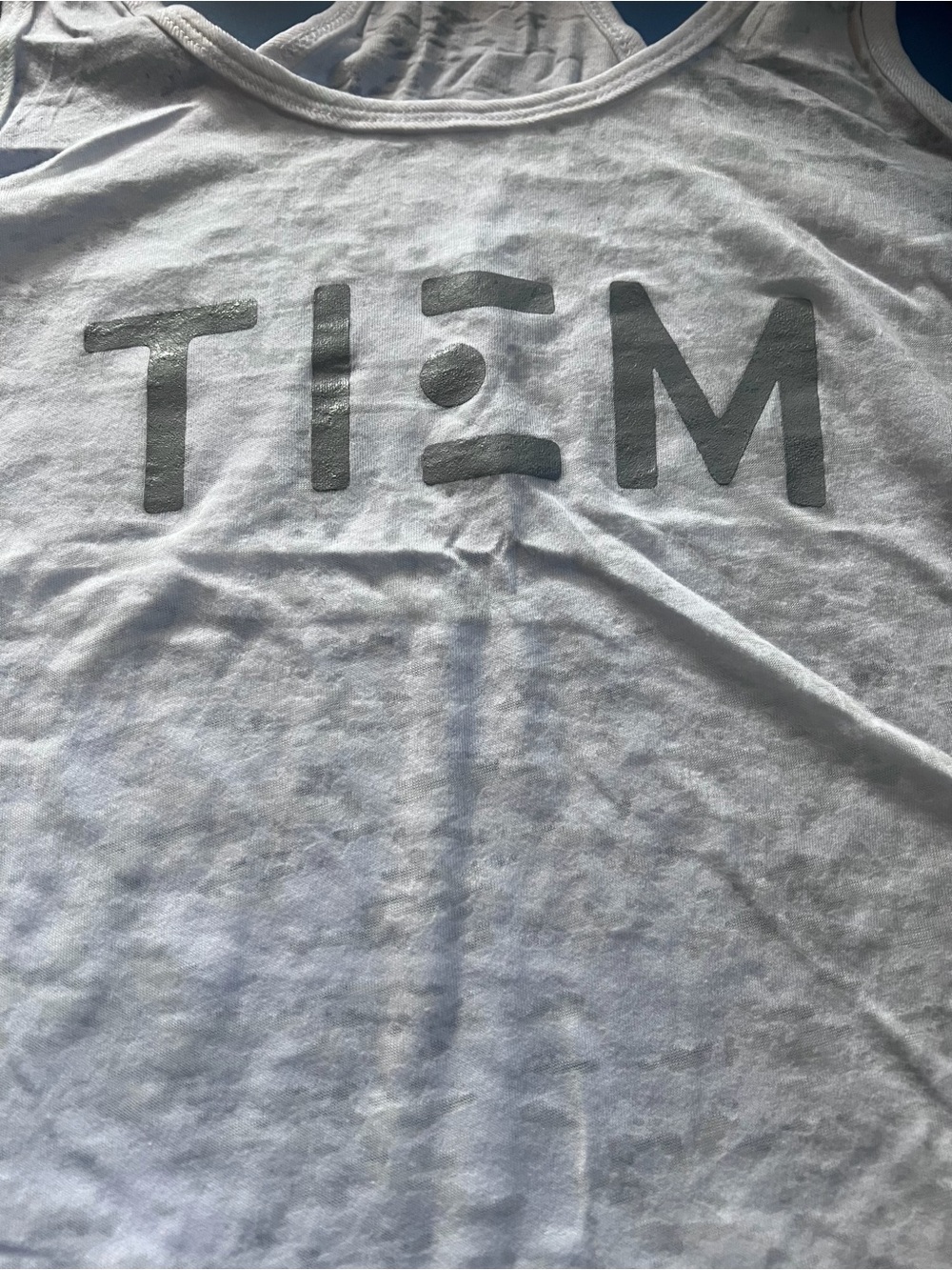 TIEM White Racerback Tank NWOT - Picture 2 of 3